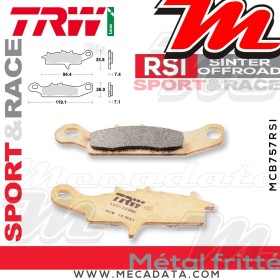 Plaquettes de frein Arrière ~ TRW Lucas MCB 757 RSI 