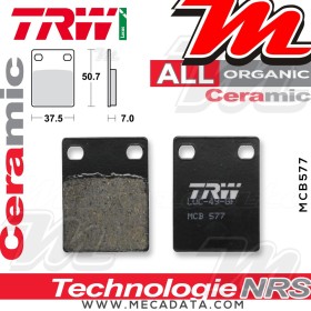 Plaquettes de frein Arrière ~ TRW Lucas MCB 577 