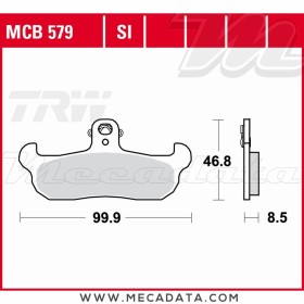 Plaquettes de frein Arrière ~ TRW Lucas MCB 579 
