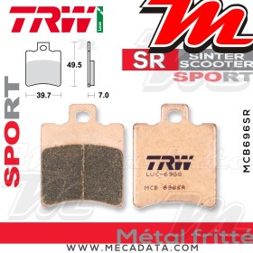 Plaquettes de frein Avant ~ TRW Lucas MCB 696 SR 