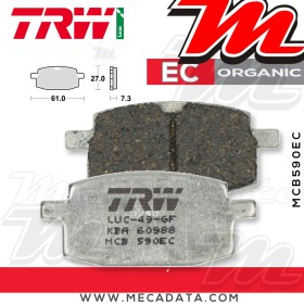 Plaquettes de frein Avant ~ TRW Lucas MCB 590 EC 