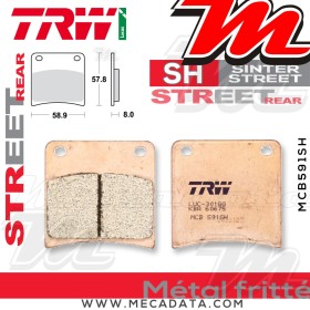 Plaquettes de frein Arrière ~ TRW Lucas MCB 591 SH 