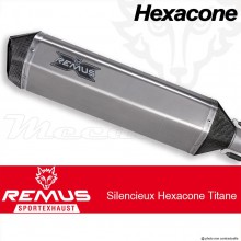  Silencieux Pot échappement REMUS Hexacone version Race sans Catalyseur Ducati Streetfighter 848 2011+, Streetfighter S 2009+ 