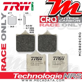 Plaquettes de frein Avant ~ TRW Lucas MCB 829 CRQ 