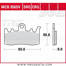 Plaquettes de frein Avant ~ TRW Lucas MCB 856 CRQ 