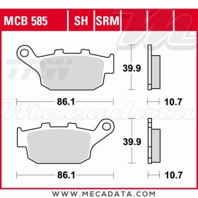 Plaquettes de frein Arrière ~ TRW Lucas MCB 585 SRM 