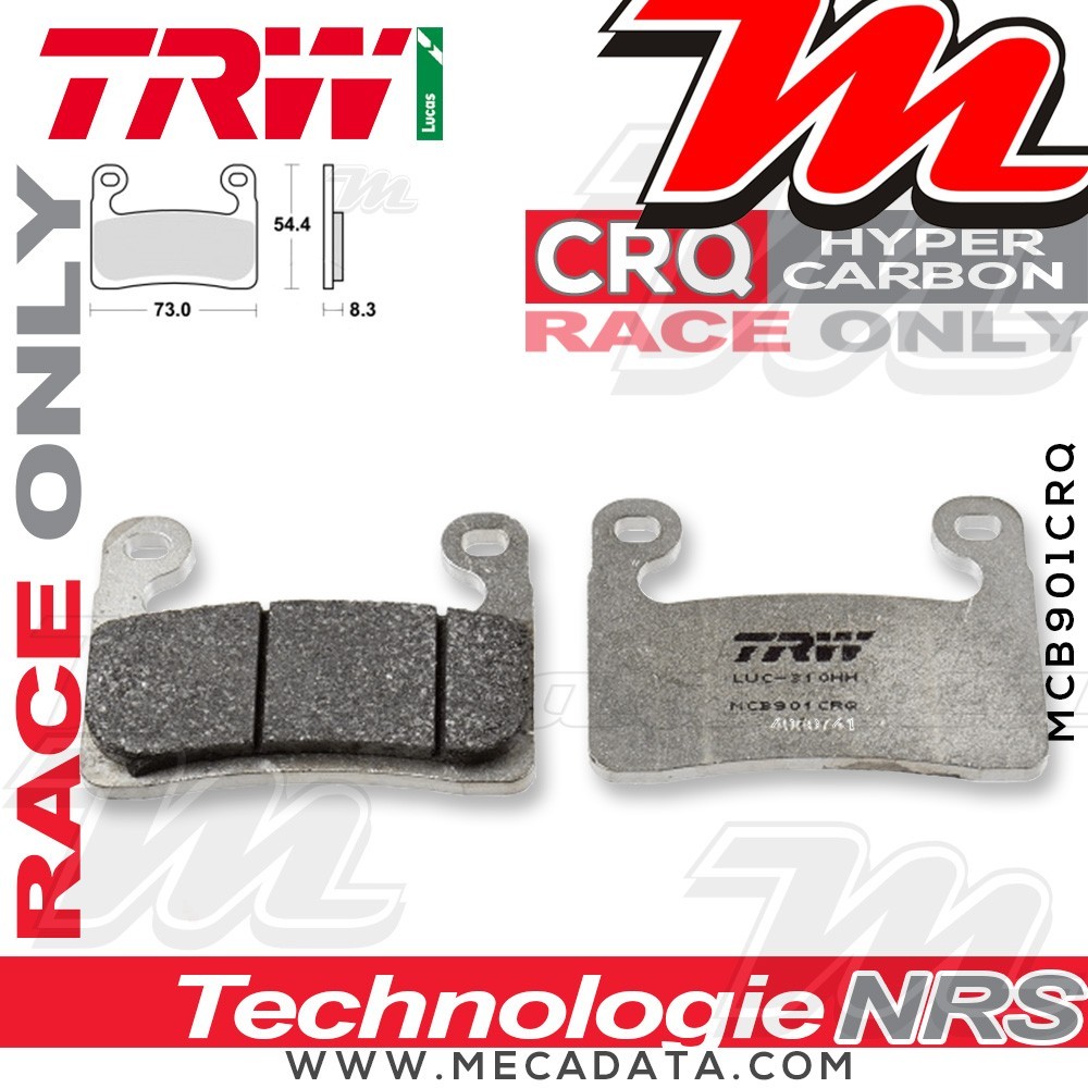 Plaquettes de frein Avant ~ TRW Lucas MCB 901 CRQ 