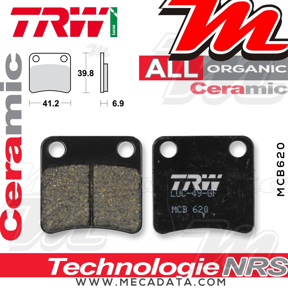 Plaquettes de frein Arrière ~ TRW Lucas MCB 620 
