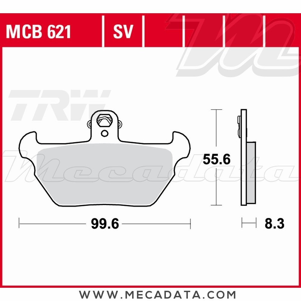 Plaquettes de frein Avant ~ TRW Lucas MCB 621 