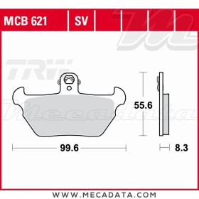 Plaquettes de frein Avant ~ TRW Lucas MCB 621 SV 