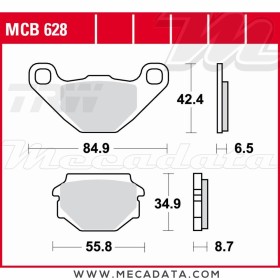 Plaquettes de frein Arrière ~ TRW Lucas MCB 628 