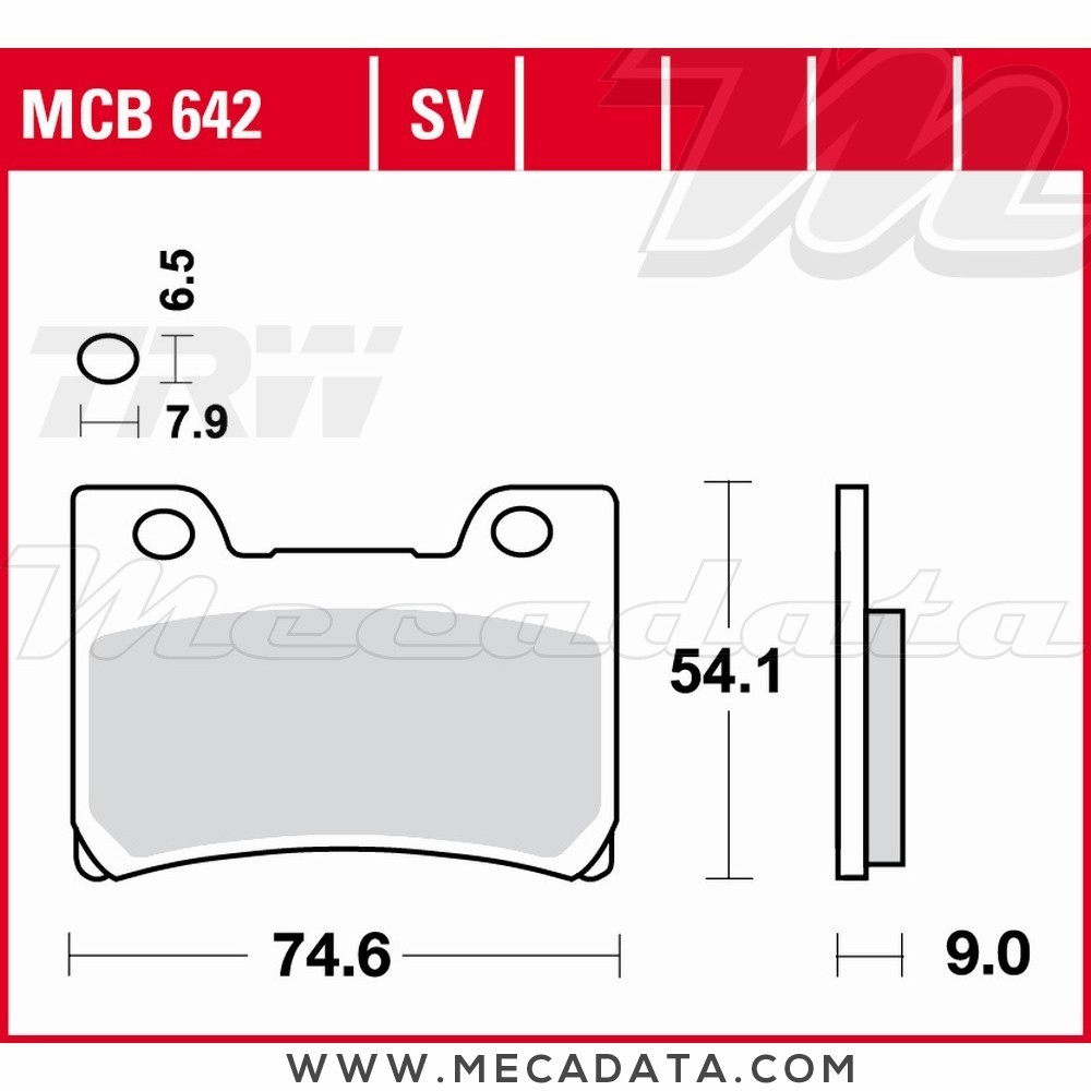 Plaquettes de frein Avant ~ TRW Lucas MCB 642 