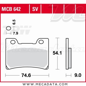 Plaquettes de frein Avant ~ TRW Lucas MCB 642 SV 
