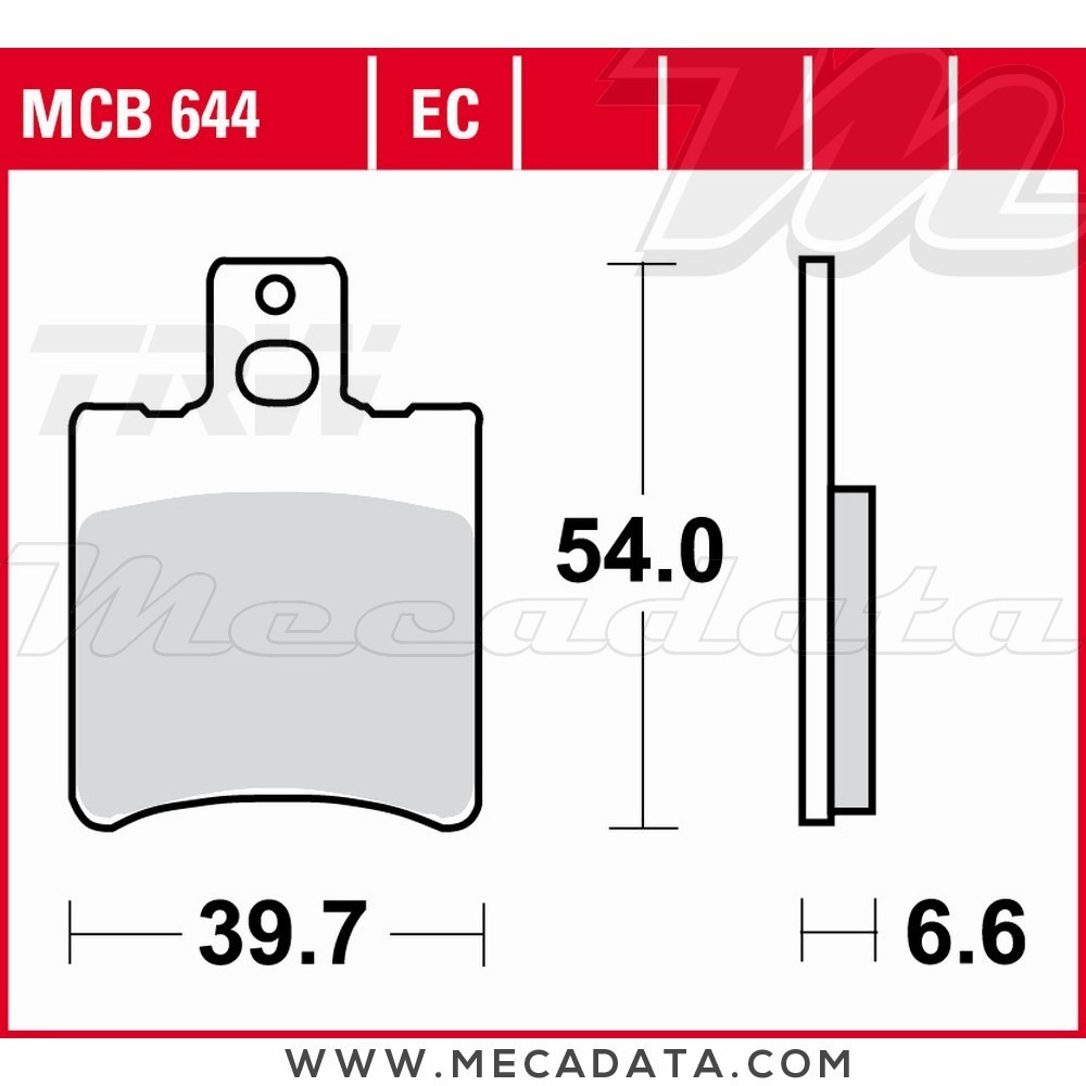 Plaquettes de frein Avant ~ TRW Lucas MCB 644 