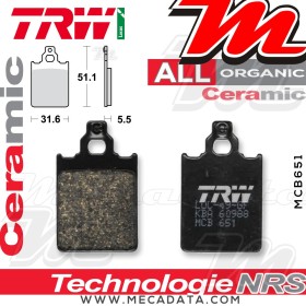 Plaquettes de frein Avant ~ TRW Lucas MCB 651 