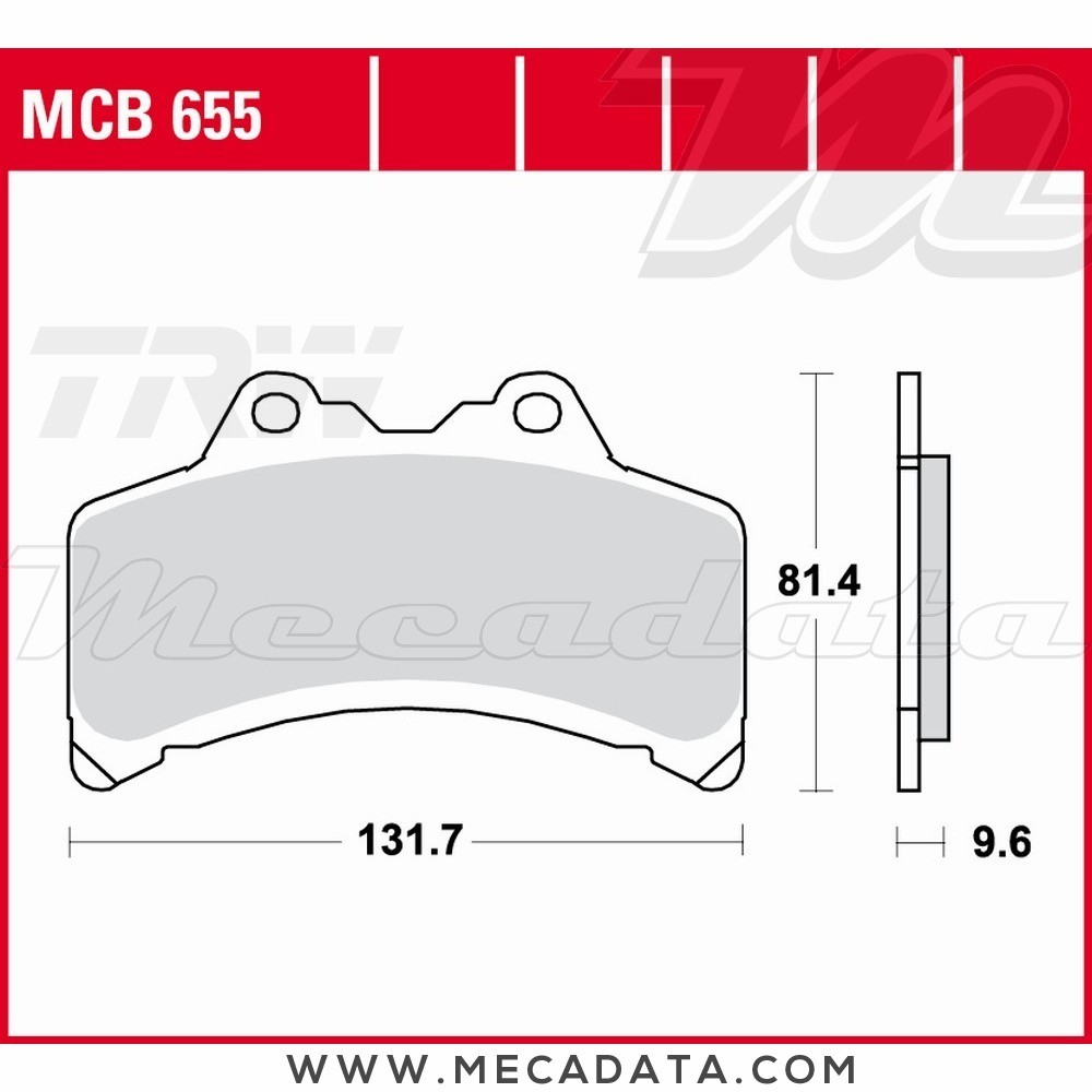 Plaquettes de frein Avant ~ TRW Lucas MCB 655 