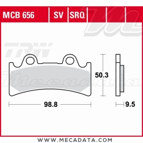 Plaquettes de frein Avant ~ TRW Lucas MCB 656 