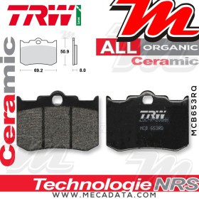 Plaquettes de frein Arrière ~ TRW Lucas MCB 653 RQ 