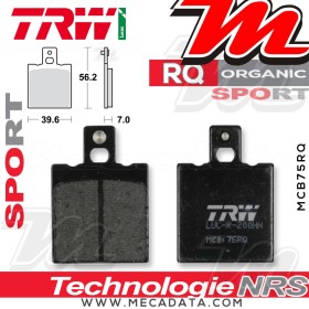 Plaquettes de frein Avant ~ TRW Lucas MCB 75 RQ 