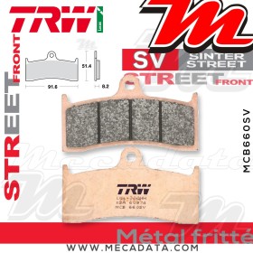 Plaquettes de frein Avant ~ TRW Lucas MCB 660 SV 