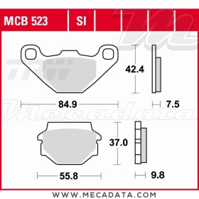 Plaquettes de frein Avant ~ TRW Lucas MCB 523 SI 