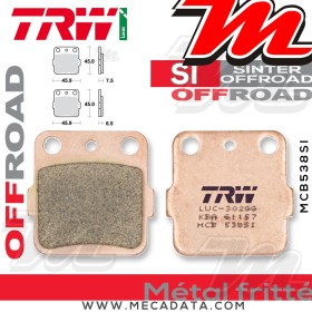 Plaquettes de frein Arrière ~ TRW Lucas MCB 538 SI 