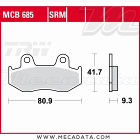Plaquettes de frein Avant ~ TRW Lucas MCB 685 