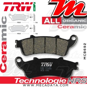 Plaquettes de frein Avant ~ TRW Lucas MCB 692 