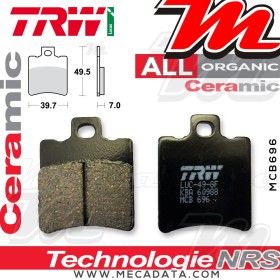 Plaquettes de frein Avant ~ TRW Lucas MCB 696 