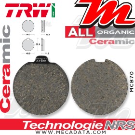 Plaquettes de frein Avant ~ TRW Lucas MCB 70 