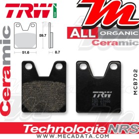 Plaquettes de frein Arrière ~ TRW Lucas MCB 702 