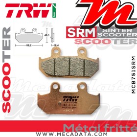 Plaquettes de frein Arrière ~ TRW Lucas MCB 751 SRM 
