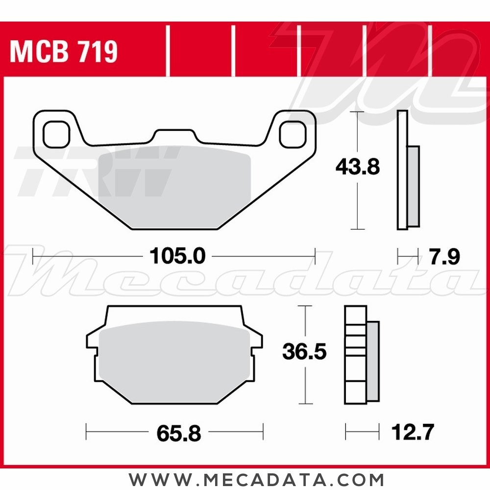 Plaquettes de frein Avant ~ TRW Lucas MCB 719 