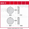 Plaquettes de frein Avant ~ TRW Lucas MCB 72 