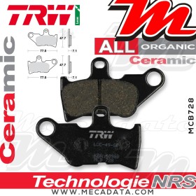 Plaquettes de frein Arrière ~ TRW Lucas MCB 728 