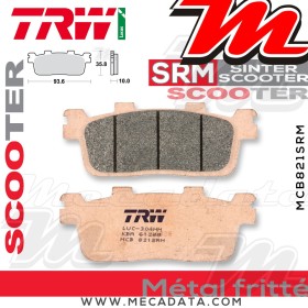 Plaquettes de frein Arrière ~ TRW Lucas MCB 821 SRM 