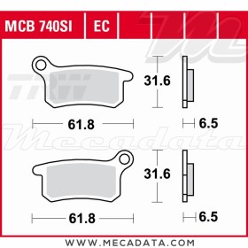 Plaquettes de frein Avant ~ TRW Lucas MCB 740 EC 