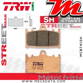 Plaquettes de frein Arrière ~ TRW Lucas MCB 741 SH 