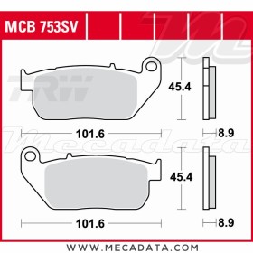 Plaquettes de frein Avant ~ TRW Lucas MCB 753 SV 