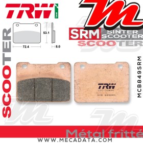 Plaquettes de frein Arrière ~ TRW Lucas MCB 849 SRM 