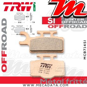 Plaquettes de frein Avant ~ TRW Lucas MCB 714 SI 