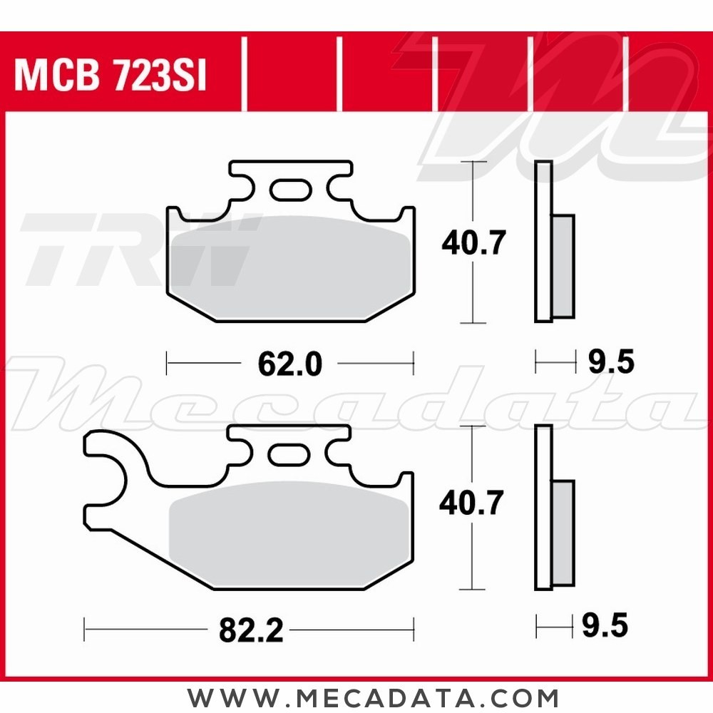 Plaquettes de frein Avant ~ TRW Lucas MCB 723 SI 