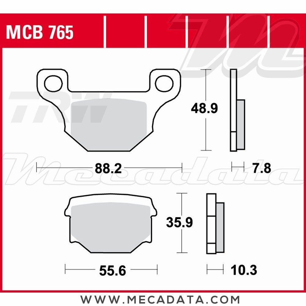 Plaquettes de frein Avant ~ TRW Lucas MCB 765 