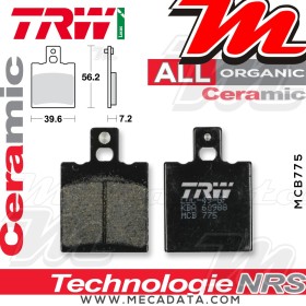 Plaquettes de frein Arrière ~ TRW Lucas MCB 775 
