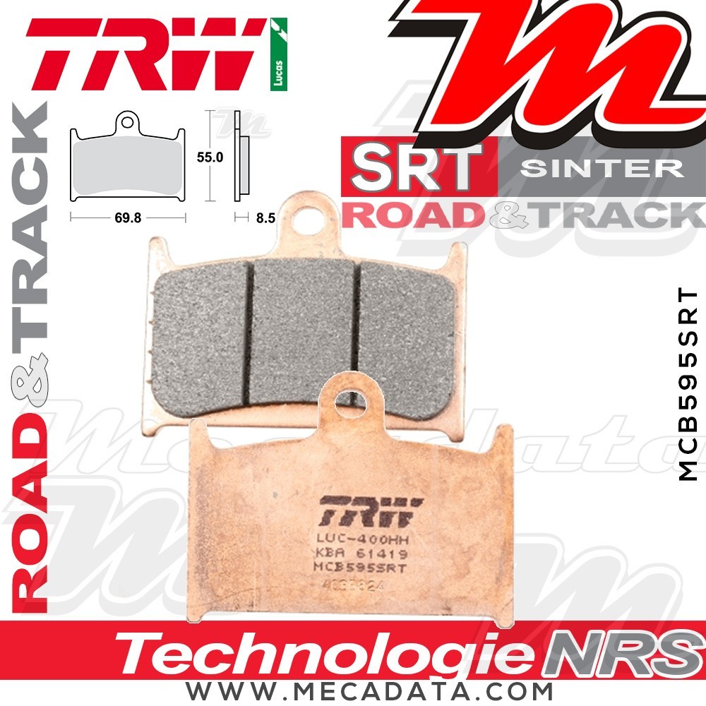 Plaquettes de frein Avant ~ TRW Lucas MCB 595 SRT 