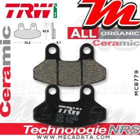 Plaquettes de frein Avant ~ TRW Lucas MCB 779 