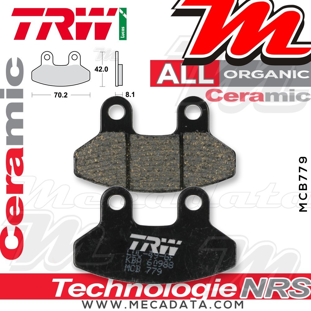 Plaquettes de frein Avant ~ TRW Lucas MCB 779 