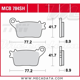 Plaquettes de frein Arrière ~ TRW Lucas MCB 784 SH 