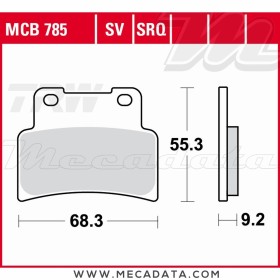 Plaquettes de frein Avant ~ TRW Lucas MCB 785 SV 