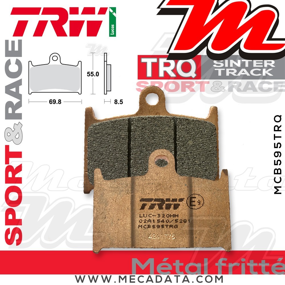 Plaquettes de frein Avant ~ TRW Lucas MCB 595 TRQ 